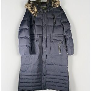 Ellabee Faux Fur Lined Hood Down & Feather Filled XL Long Winter Coat